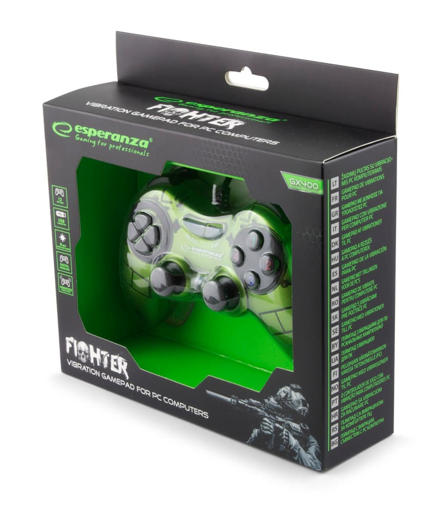Esperanza EGG105G Fighter gamepad za PC (zeleni) 4