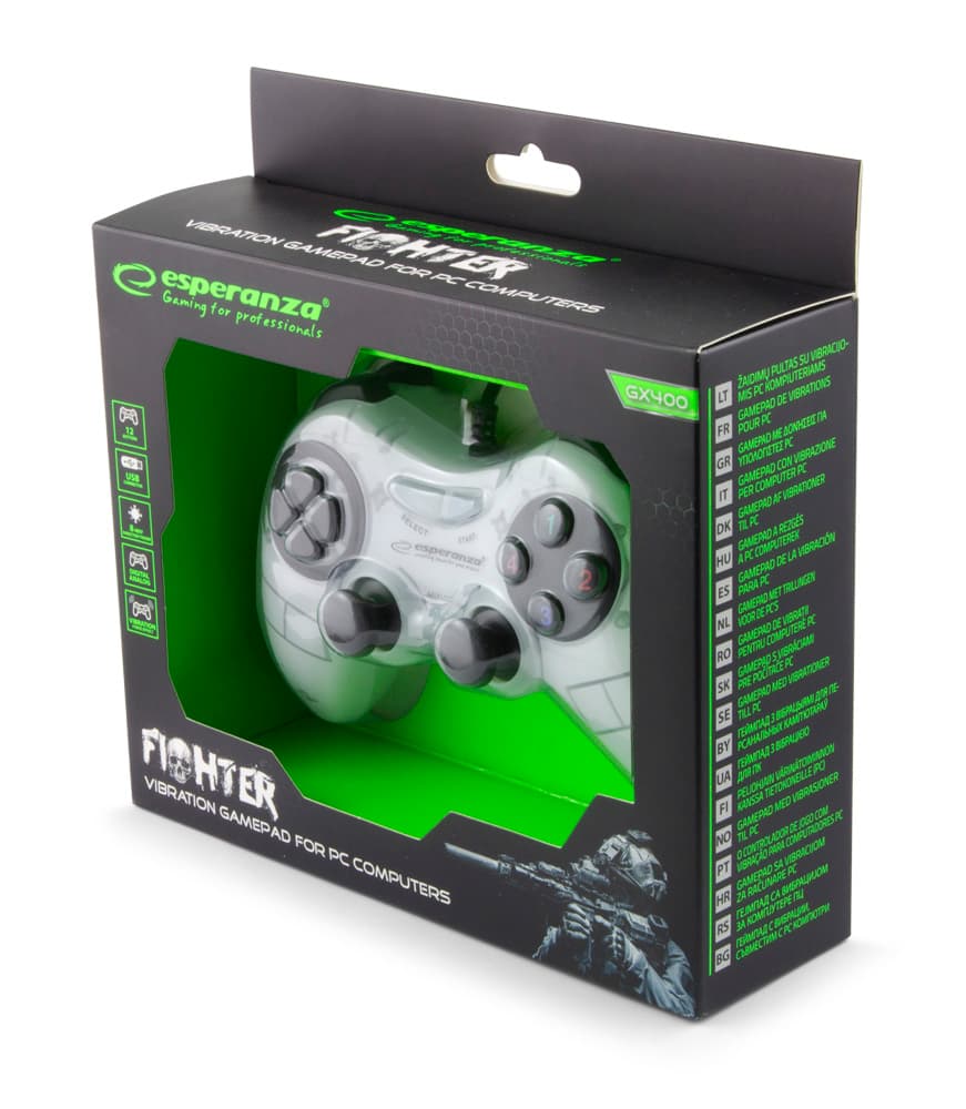 Esperanza EGG105W Fighter gamepad za PC (bel) 3