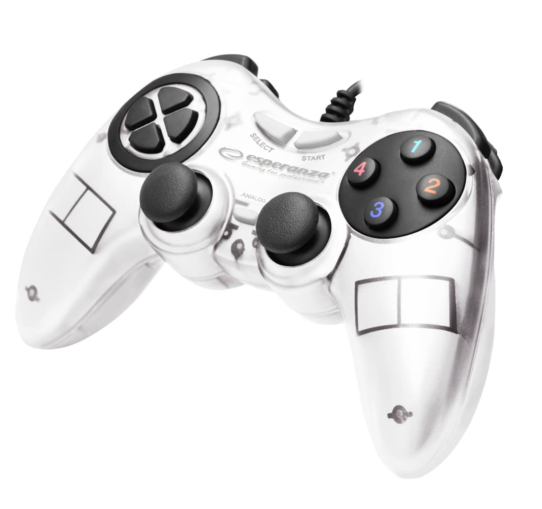 Esperanza EGG105W Fighter gamepad za PC (bel)