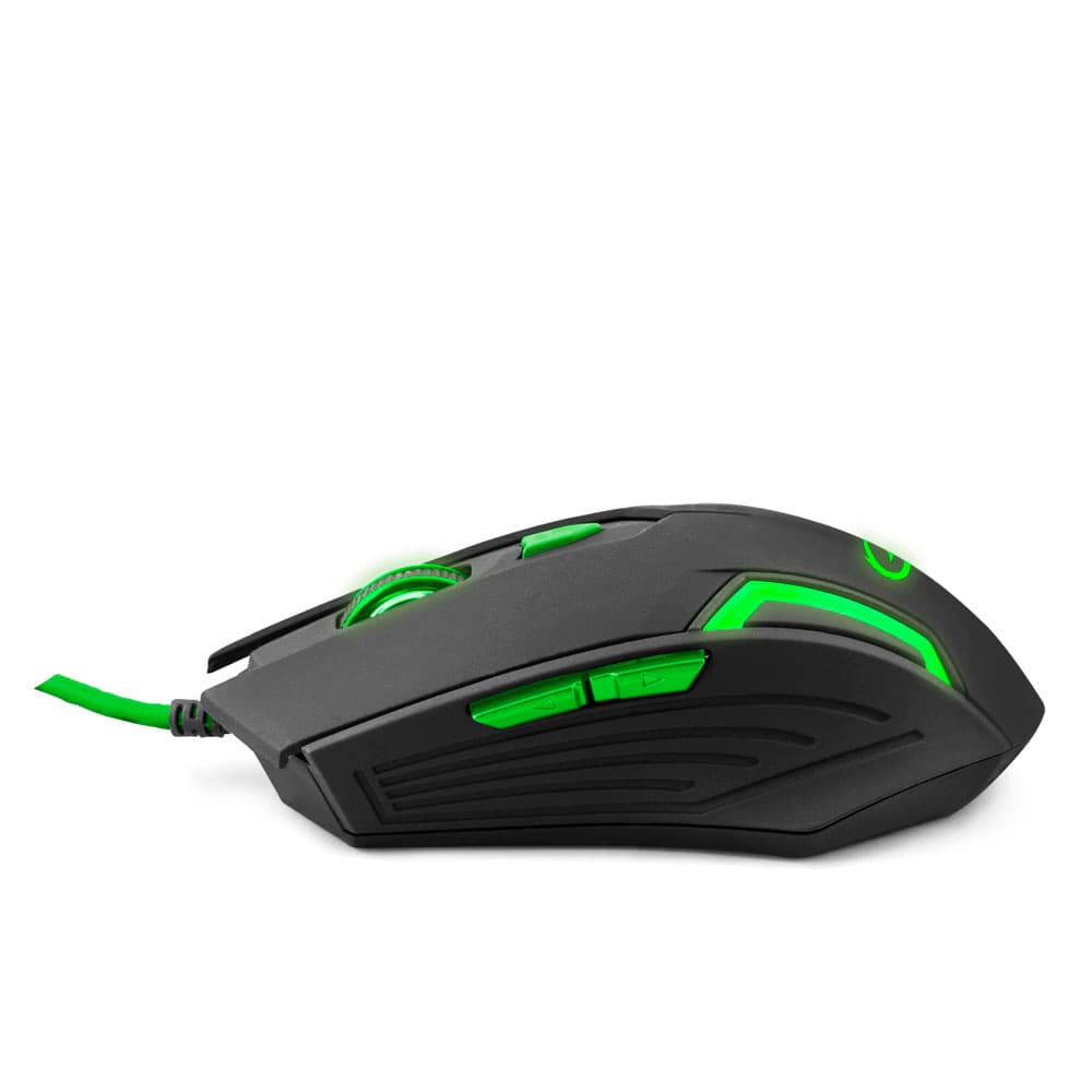 Esperanza EGM205G gamerska miška Fighter, zelena, USB 2