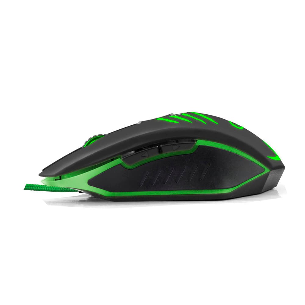 Esperanza EGM209G gamerska miška Claw, zelena, USB 2
