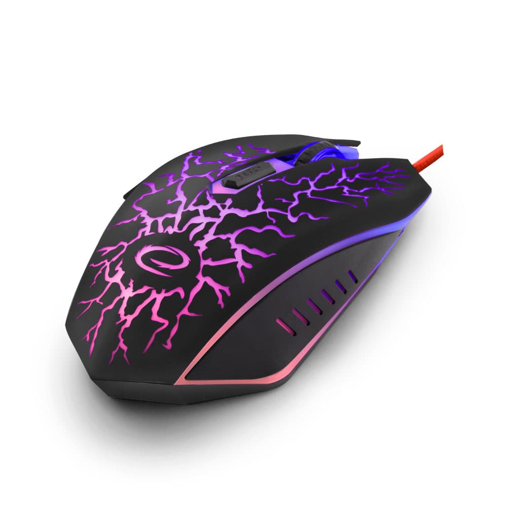 Esperanza EGM211R gamerska miška Lightning, večbarvna, USB 3