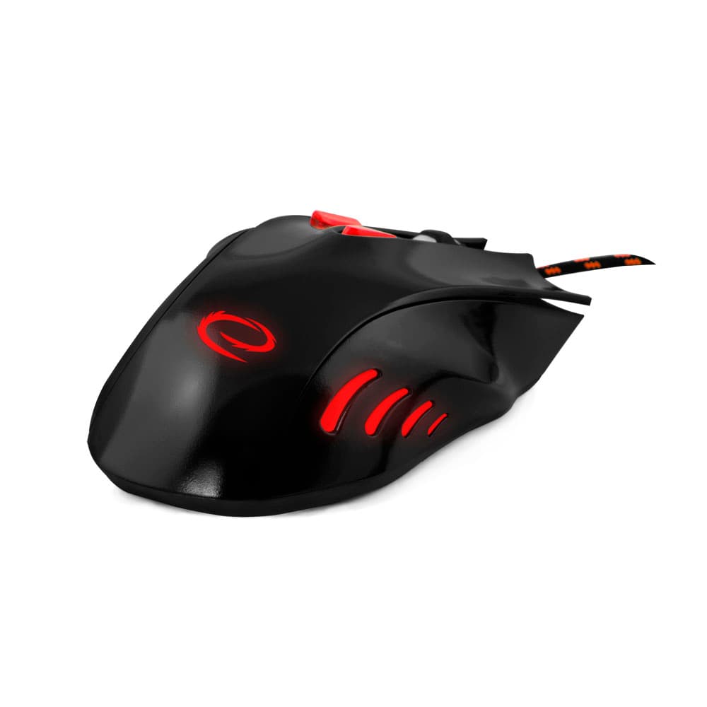 Esperanza EGM401KR gamerska miška Hawk, črno-rdeča, USB 3