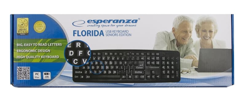 Esperanza EK129 tipkovnica USB, velika tiska, Trinidad 4