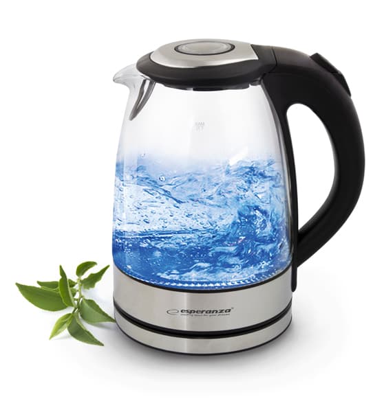 Esperanza EKK012 stekleni kuhinjski kuhalnik Yosemite 1.7 L, črn