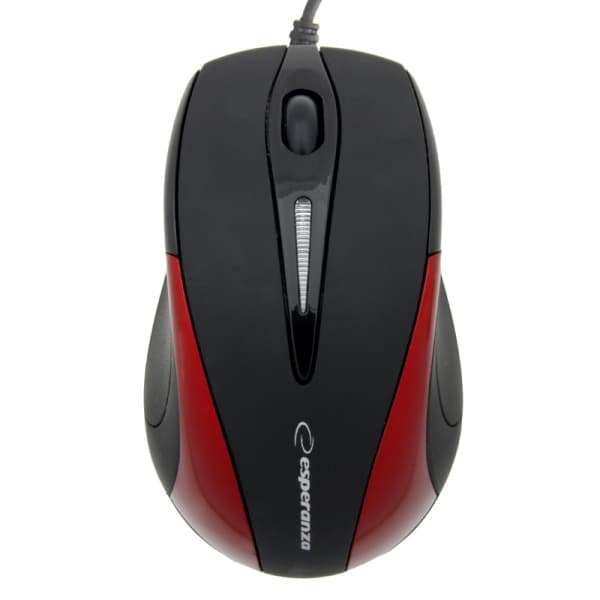 Esperanza EM102R žična miška Sirius, rdeča, USB 2