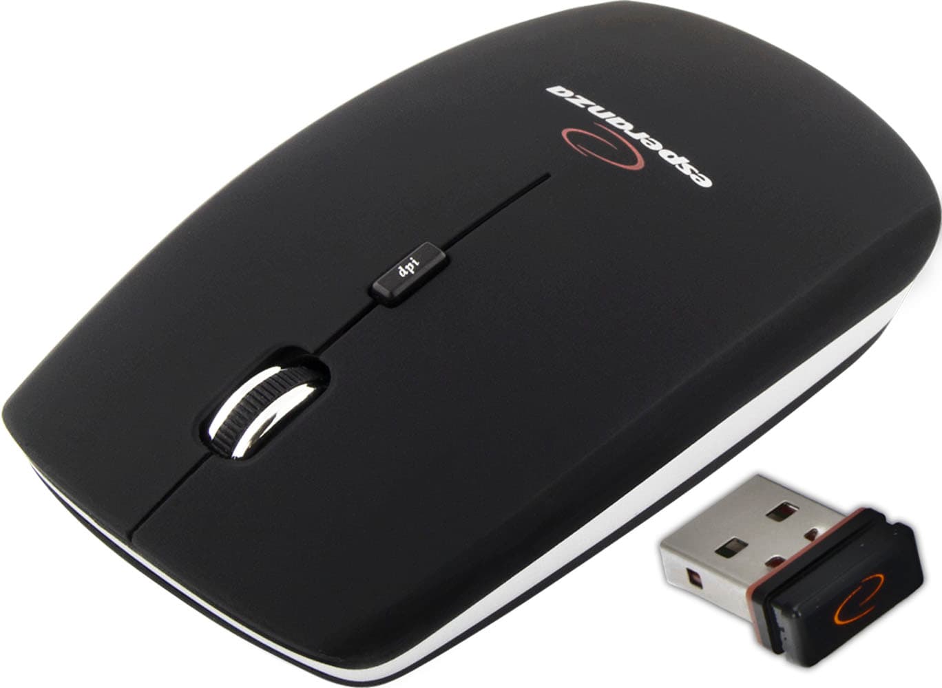 Esperanza EM120K brezžična miška, 2.4GHz, optična, USB, črna