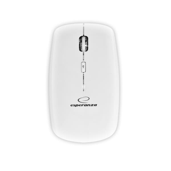 Esperanza EM120W brezžična miška, 2.4GHz, optična, USB, bela 2
