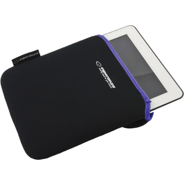 Esperanza ET172V neoprensko etui za 9,7" tablico, črno-vijolično 2