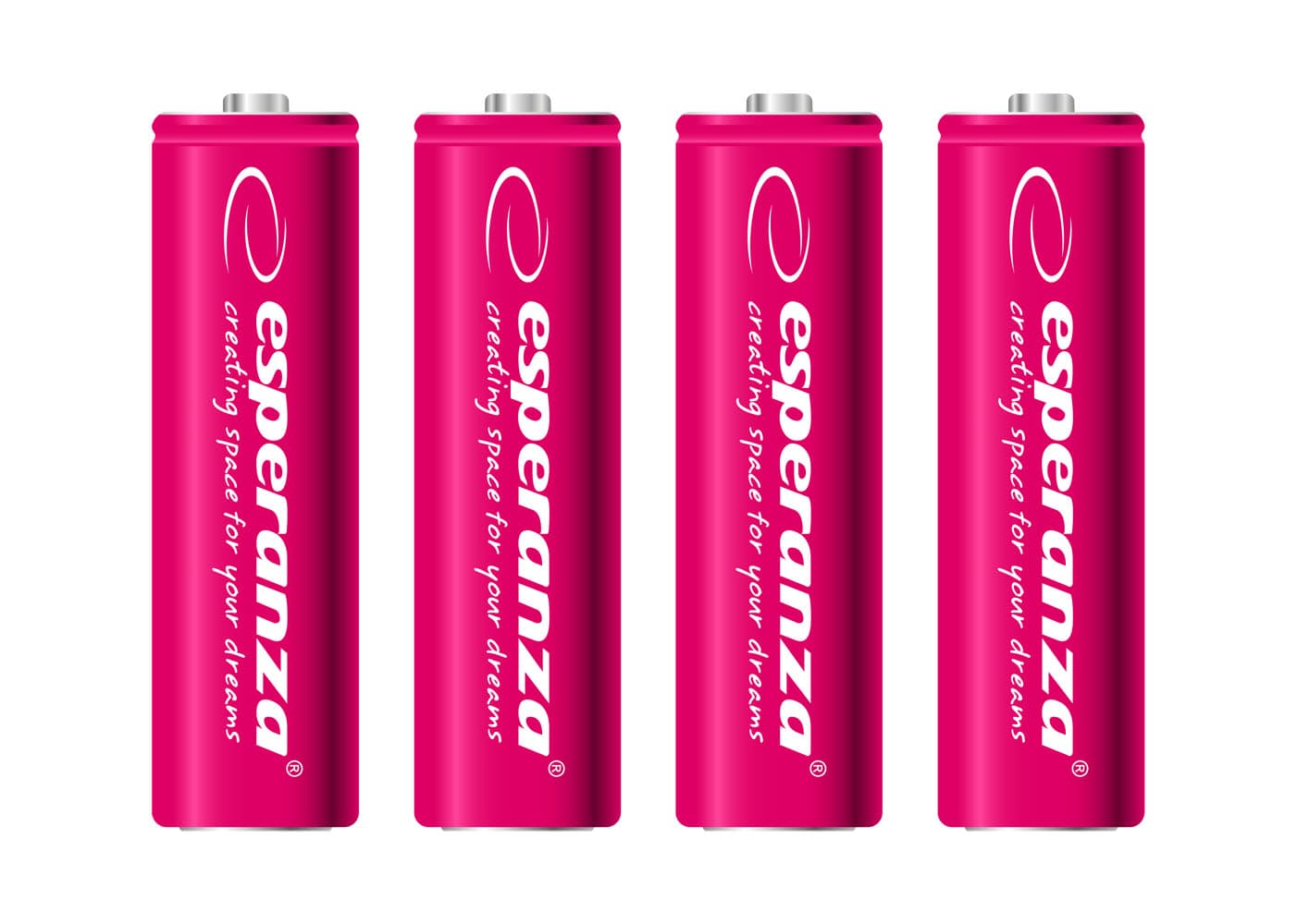 Polnilne baterije Ni-MH AA 2000mAh, 4 kosi, rdeče
