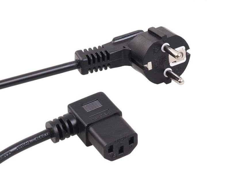 Maclean MCTV-802 napajalni kotni kabel 1,5m, 3-pin EU