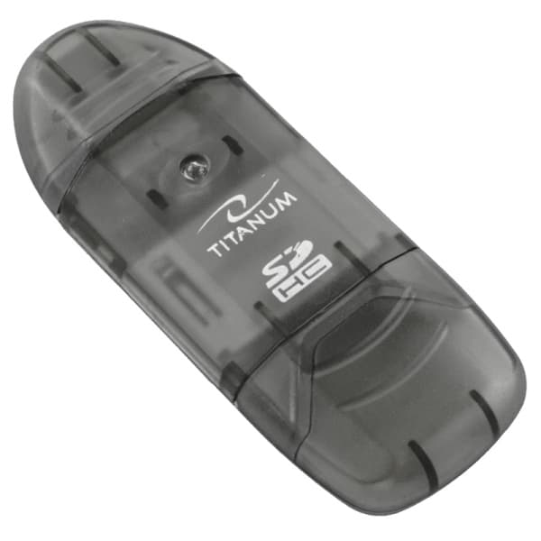 Titanum SDHC čitalnik kartic, črn (TA101K)