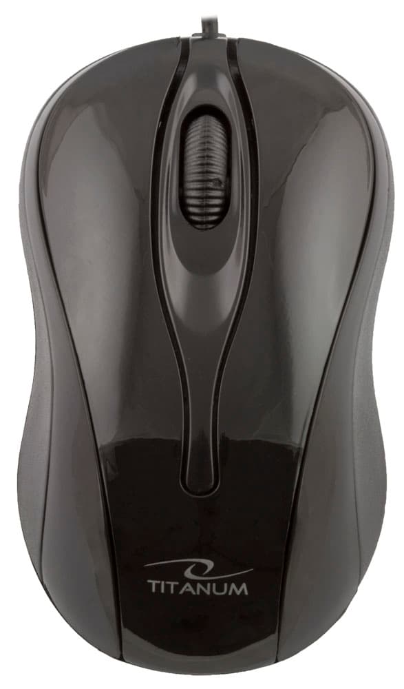 Titanum TM103K žična miška Hornet, črna, USB 2