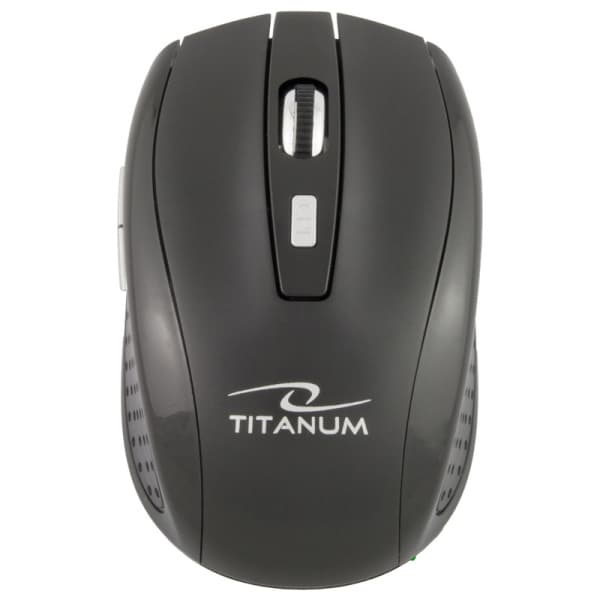 Titanum TM105K brezžična miška, 2.4GHz, optična, USB, črna 2
