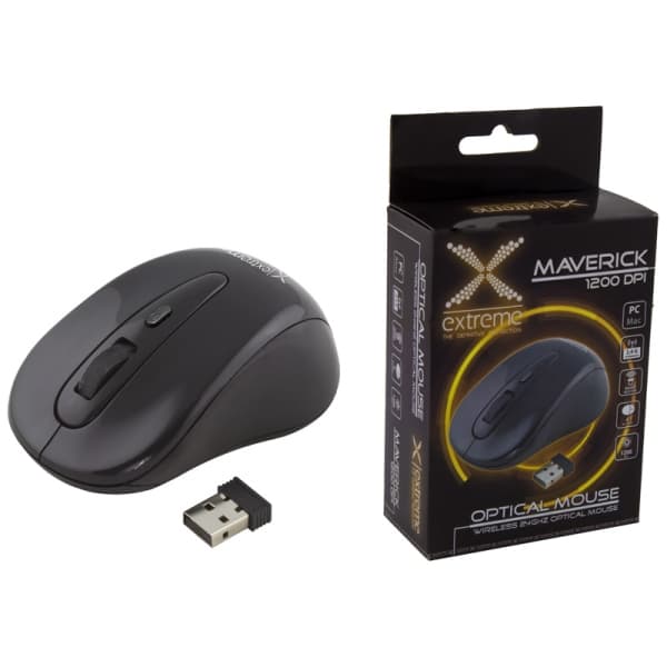 Extreme XM104K Maverick miška, brezžična, 2.4GHz, optična, USB 2