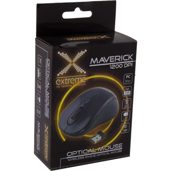 Extreme XM104K Maverick miška, brezžična, 2.4GHz, optična, USB 3
