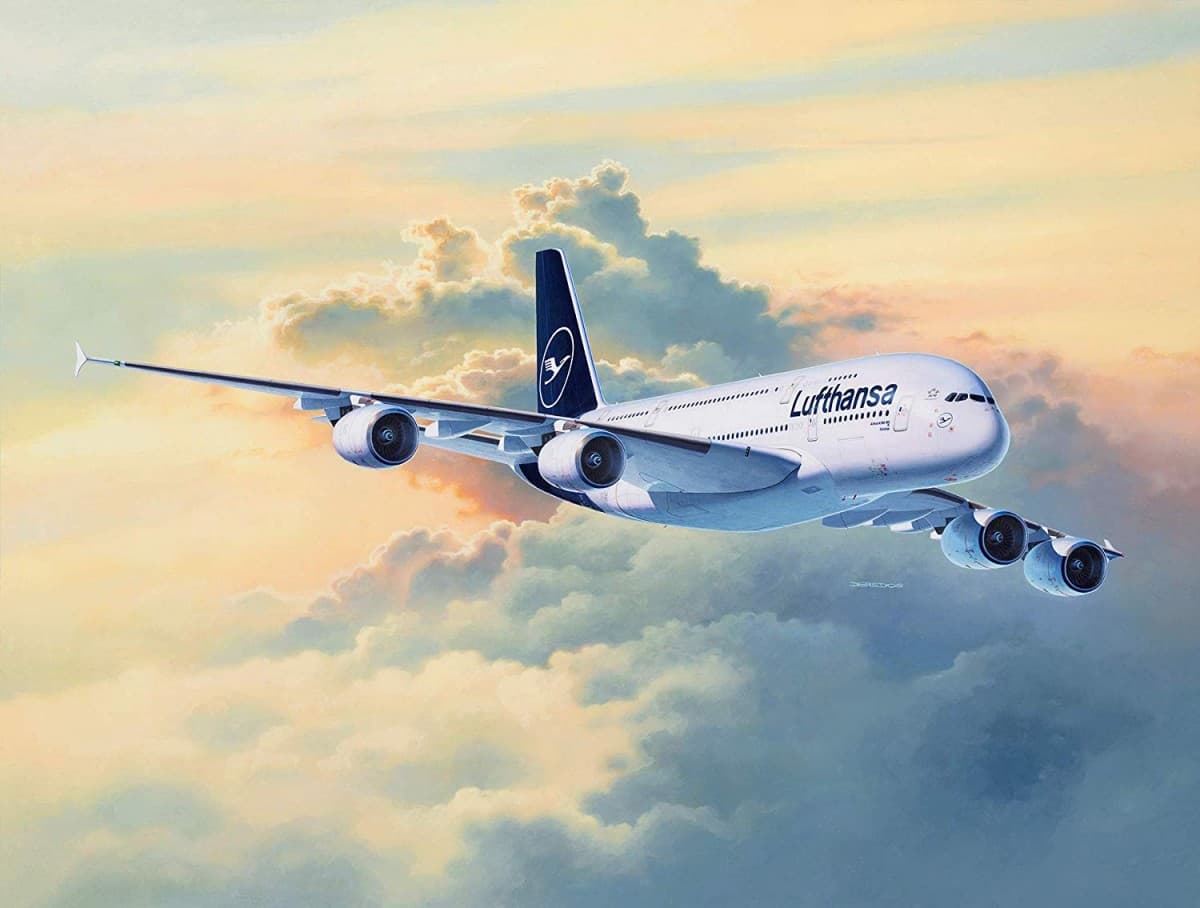 Plastični model letala REVELL Airbus A380-800 Lufthansa 7