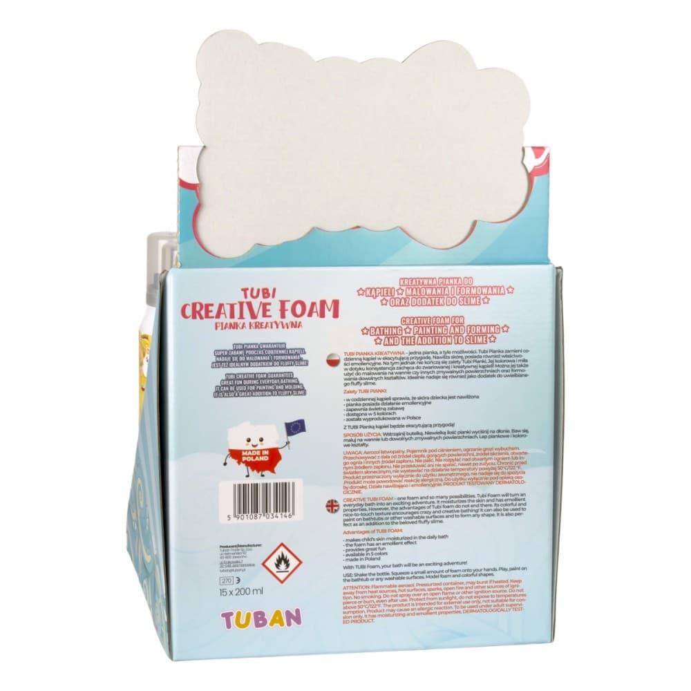 Pena za kopanje TUBAN Mix - 15x 200ml v displayu 4