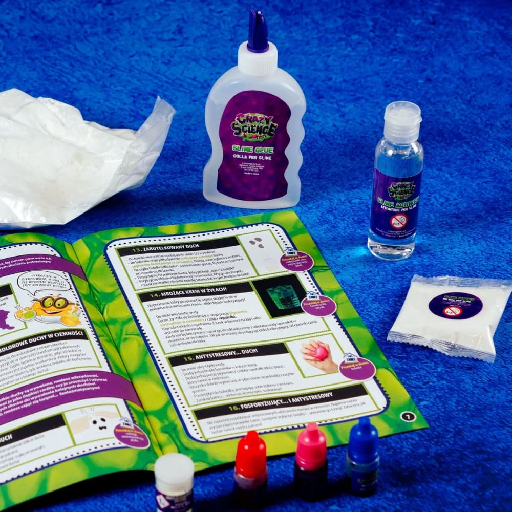 ZNANSTVENI KOMPLET LISCIANI Crazy Science Slime – sveti v temi 2
