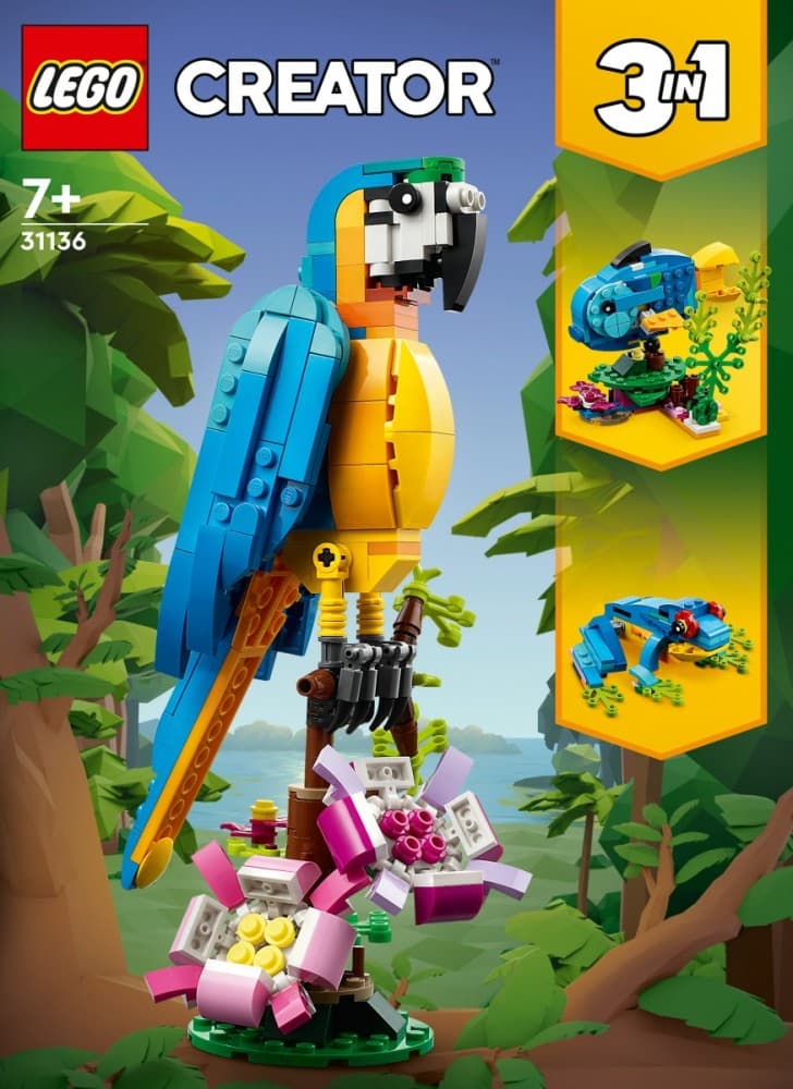 LEGO Creator 3v1 31136 Eksotična papiga 2
