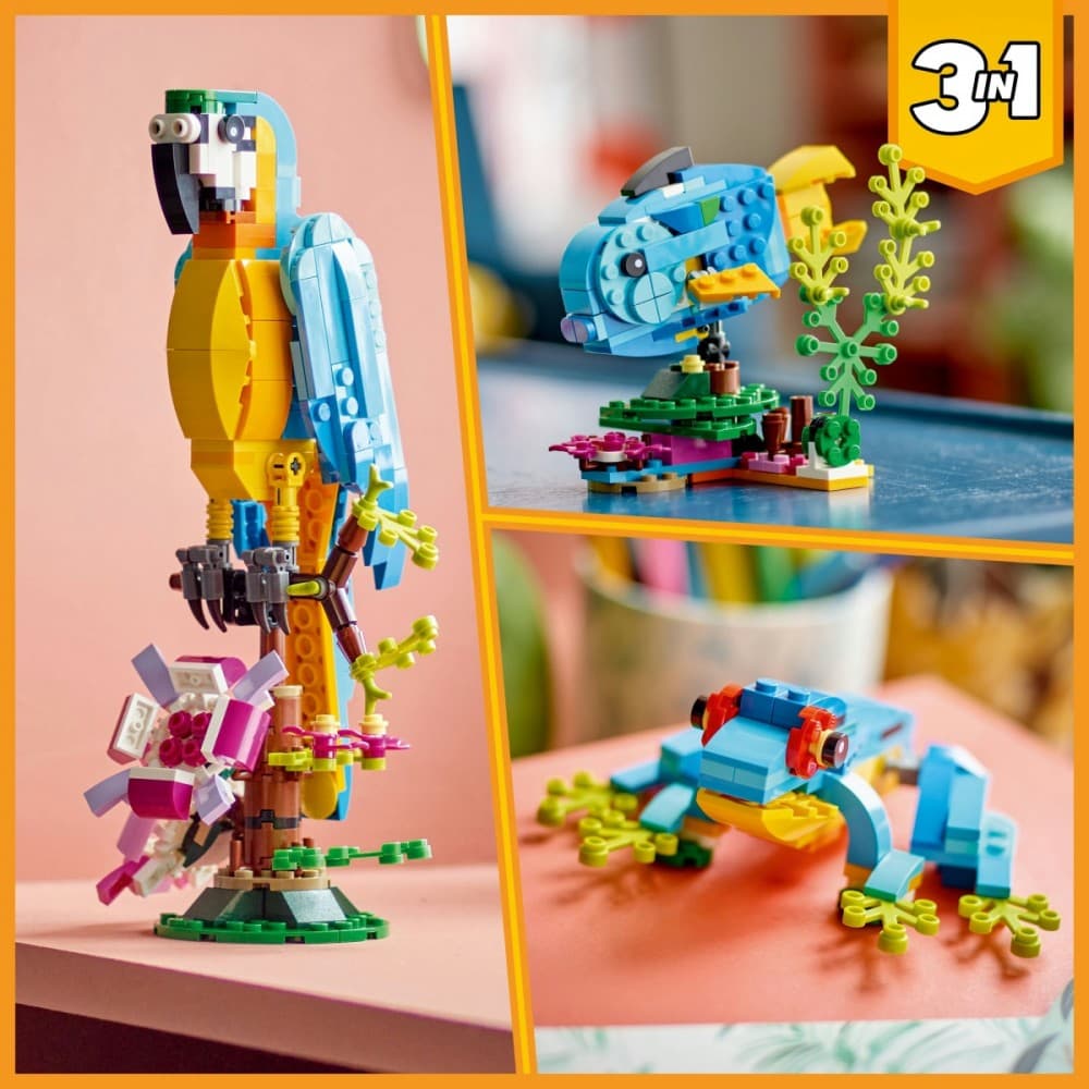 LEGO Creator 3v1 31136 Eksotična papiga 5
