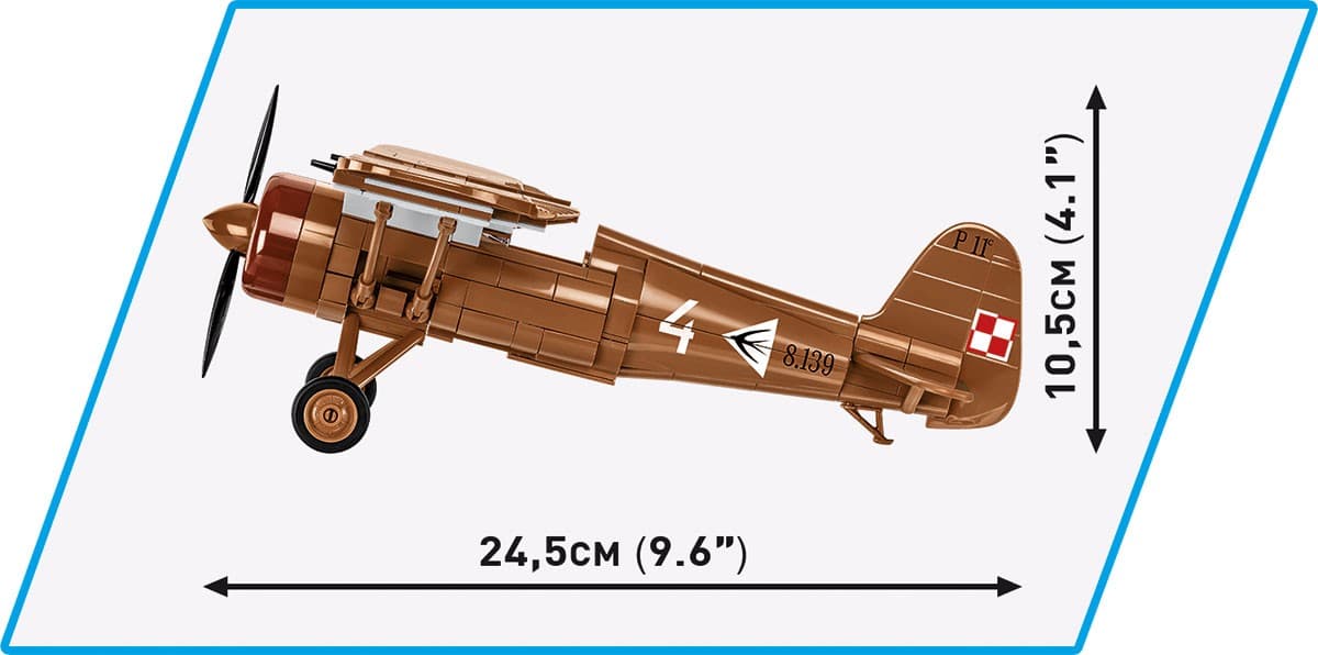COBI KLOCKI Lovsko letalo PZL P.11c (1:32) 4