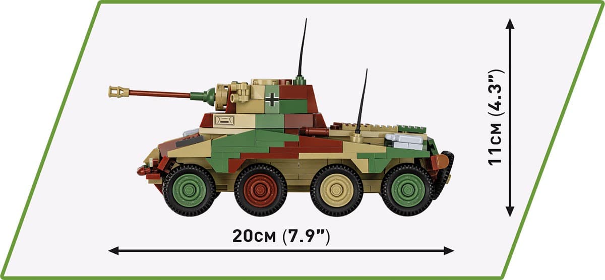COBI Kocke 2287 Sd.Kfz. 234/2 Puma - oklepni avto 6