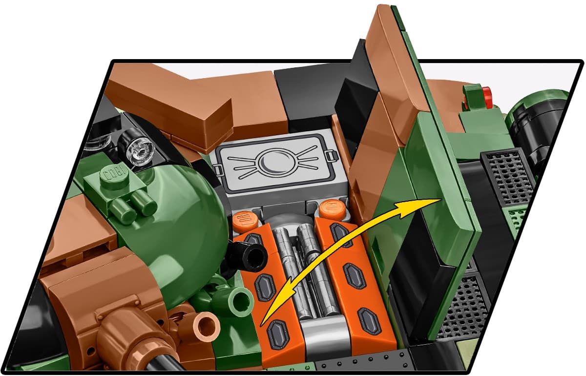 COBI Kocke 2624 T-72M1R (PL/UA) - tenk 5