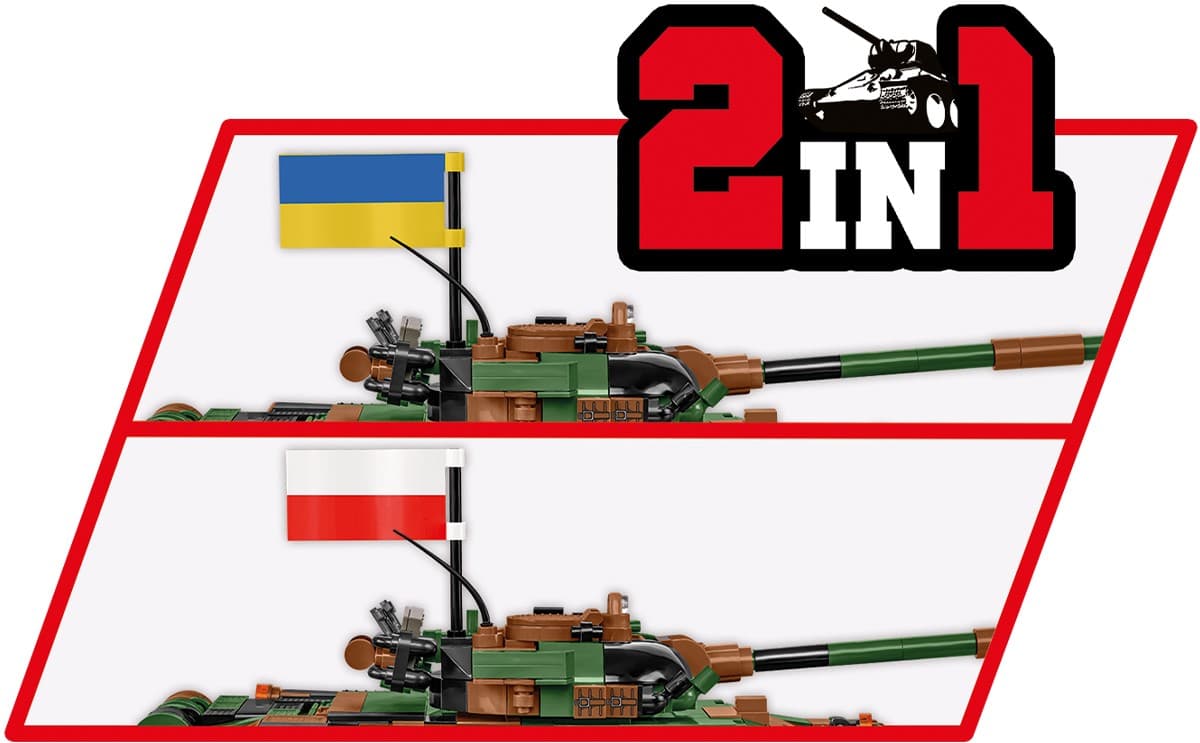 COBI Kocke 2624 T-72M1R (PL/UA) - tenk 7