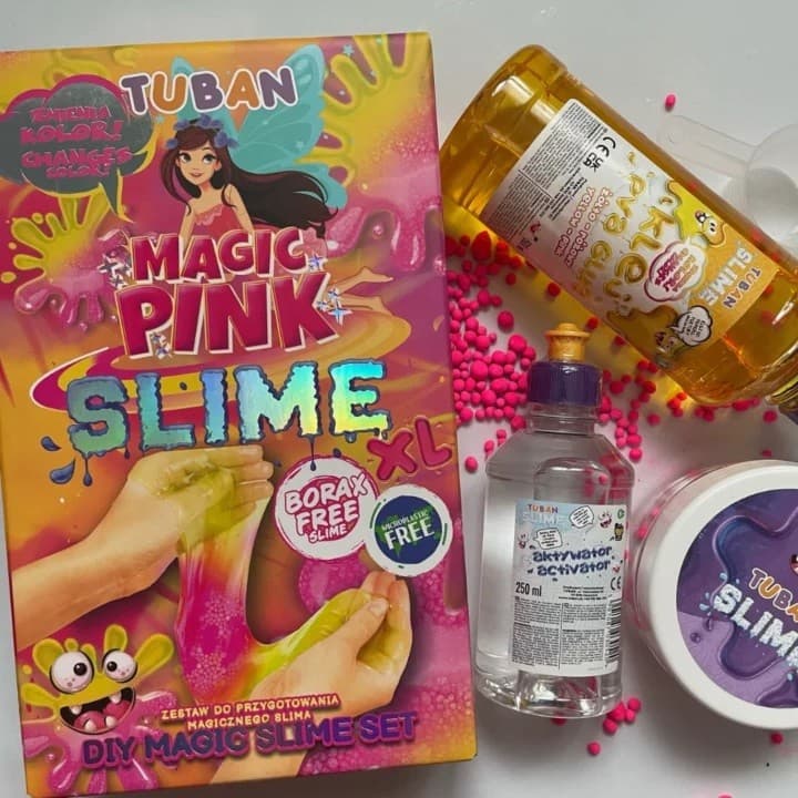 TUBAN Komplet Slime DIY Magic Pink XL 4