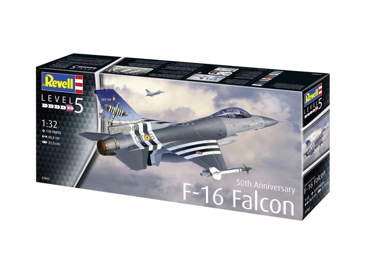 Model letala REVELL F-16 Falcon 50th Anniversary 1/32 6