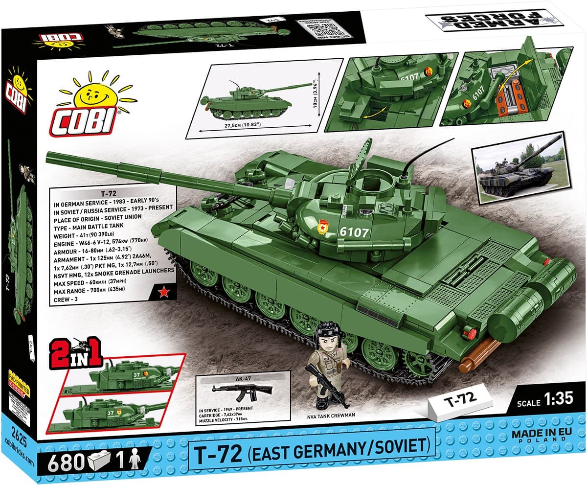 LEGO kocke Armed Forces T-72 (East Germany/Soviet) 1/35 3