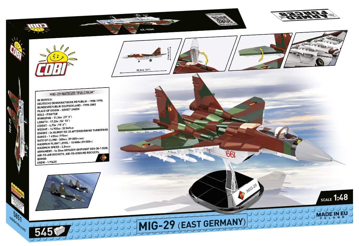 COBI Kocke Armed Forces MiG-29 (East Germany) 1/48 2