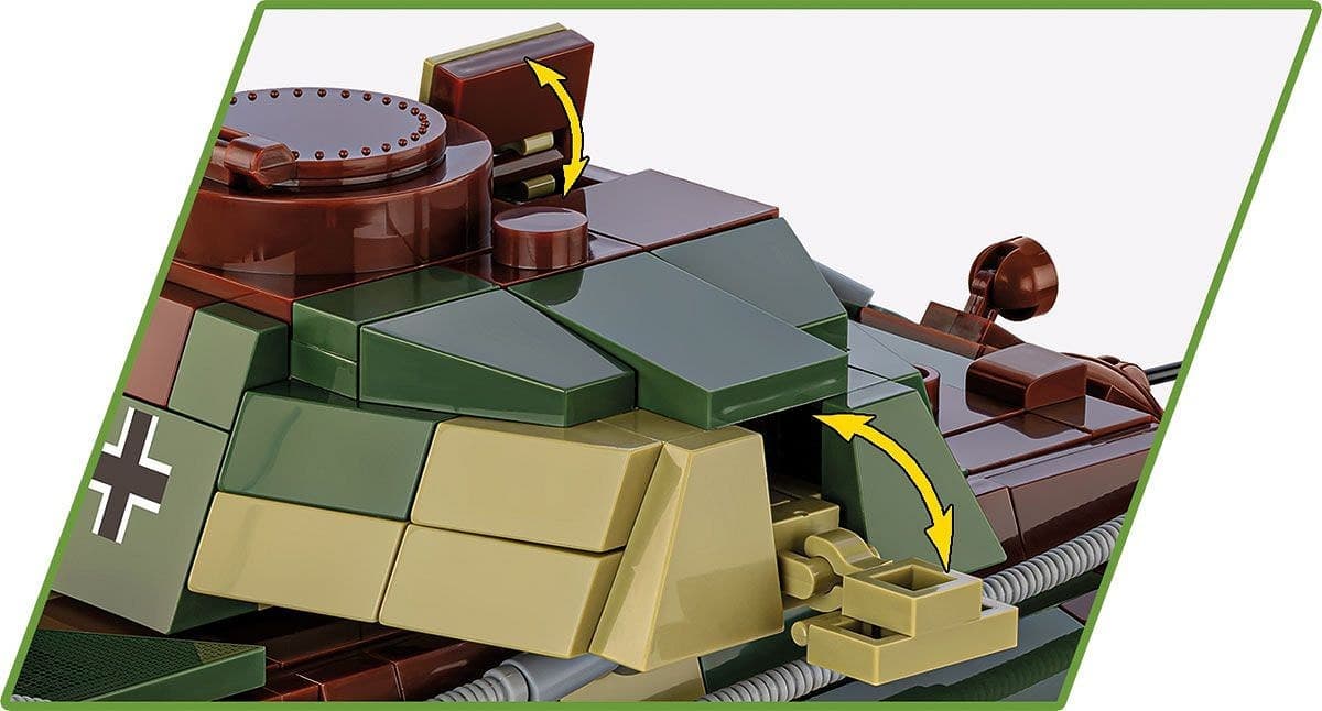 COBI Kocke Nemški težki tank Panzer VI Tiger II 4