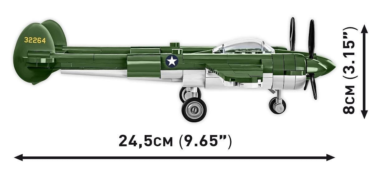 COBI Kocke Lovsko letalo Lockheed P-38 Lightning 4