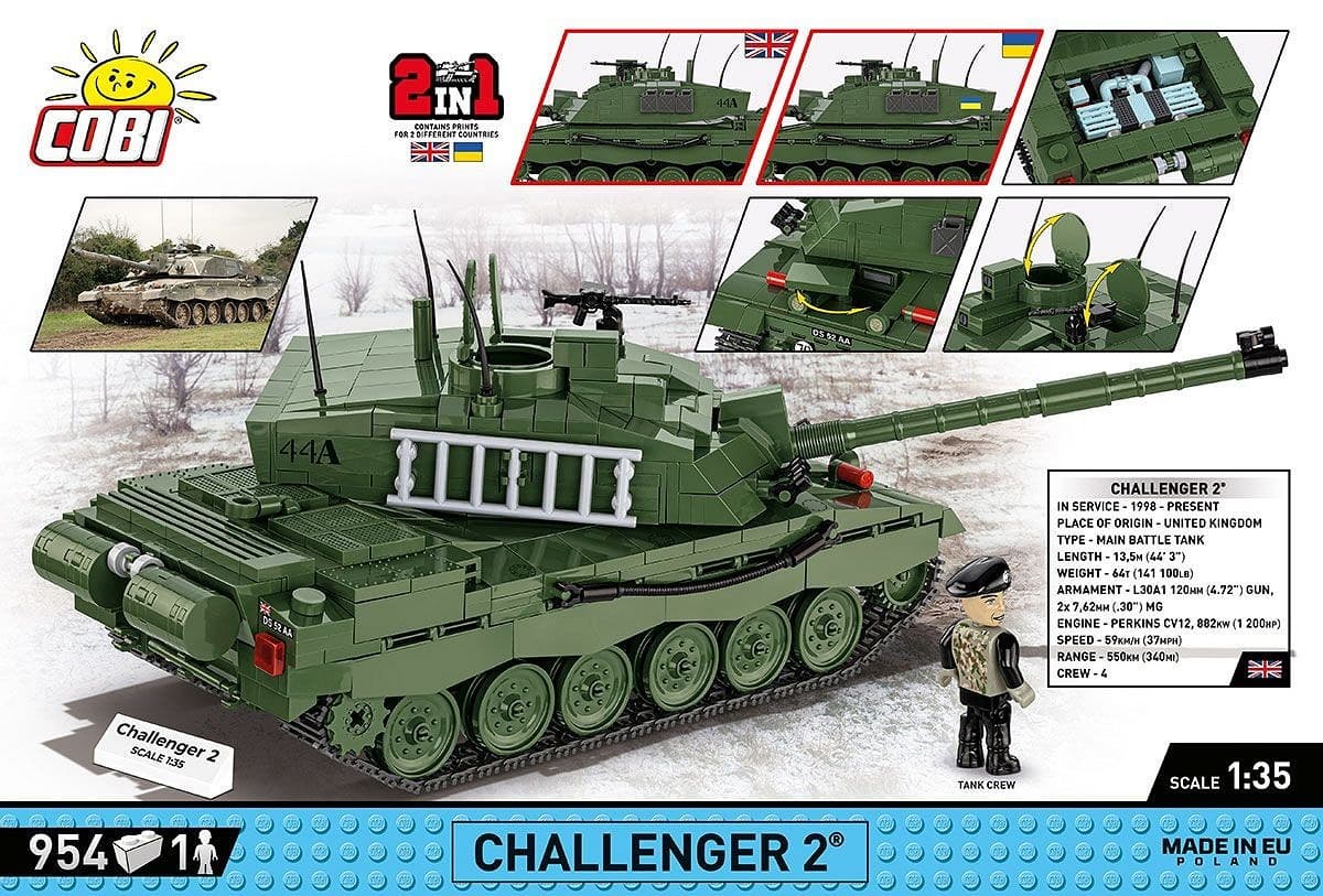 COBI Kocke Bojni tank Challenger 2 2
