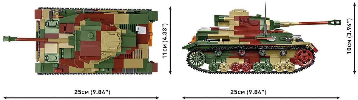 COBI Kocke Nemški tank WWII Panzer IV Ausf. G 5