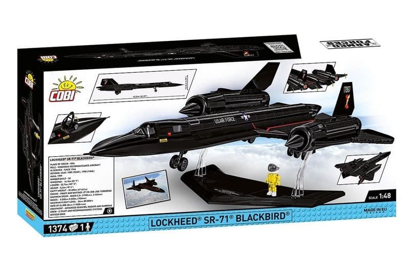 COBI Kocke: Bojni letalo Lockheed SR-71 Blackbird (1374 kosov) 2