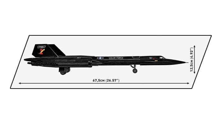 COBI Kocke: Bojni letalo Lockheed SR-71 Blackbird (1374 kosov) 3
