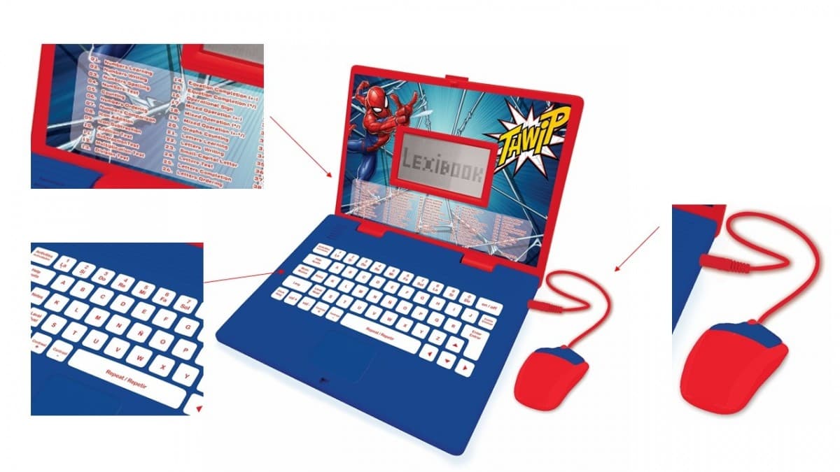 Lexibook "Spider-Man" izobraževalni prenosnik (UA/EN/PL) 2
