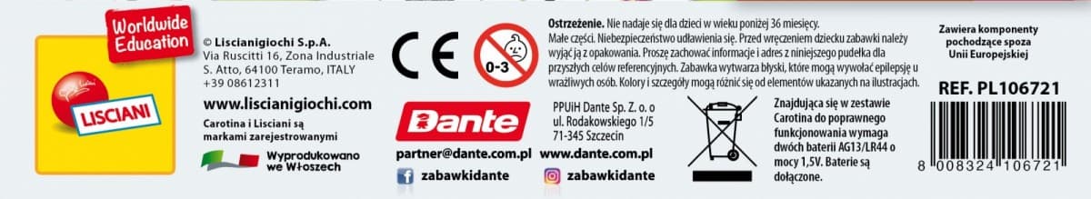 LISCIANI Igra Carotina 500 vprašanj - moj dom 5
