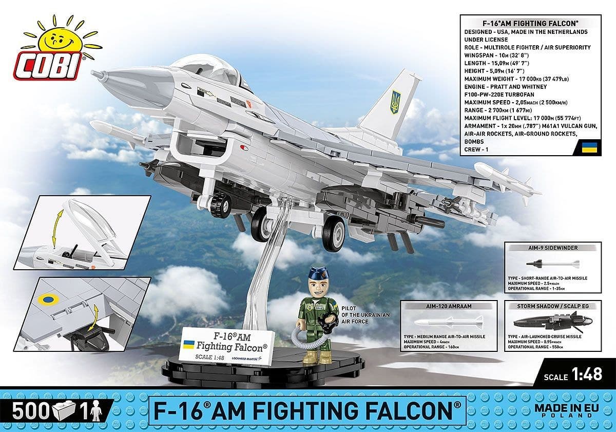COBI Kocke F-16C Fighting Falcon (500 kosov) 2