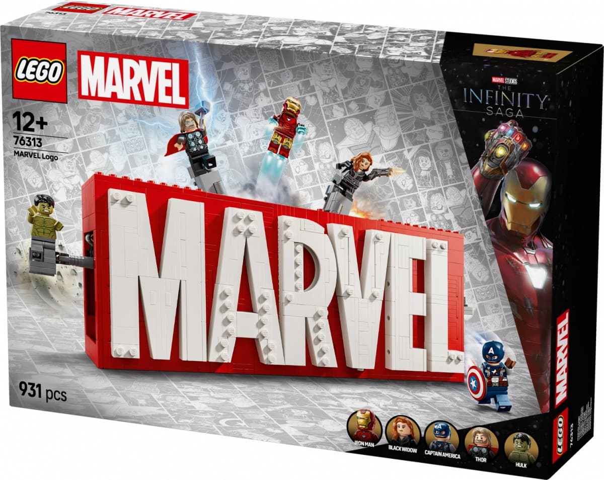 LEGO® Marvel 76313 Logo MARVEL z minifigurkami 5