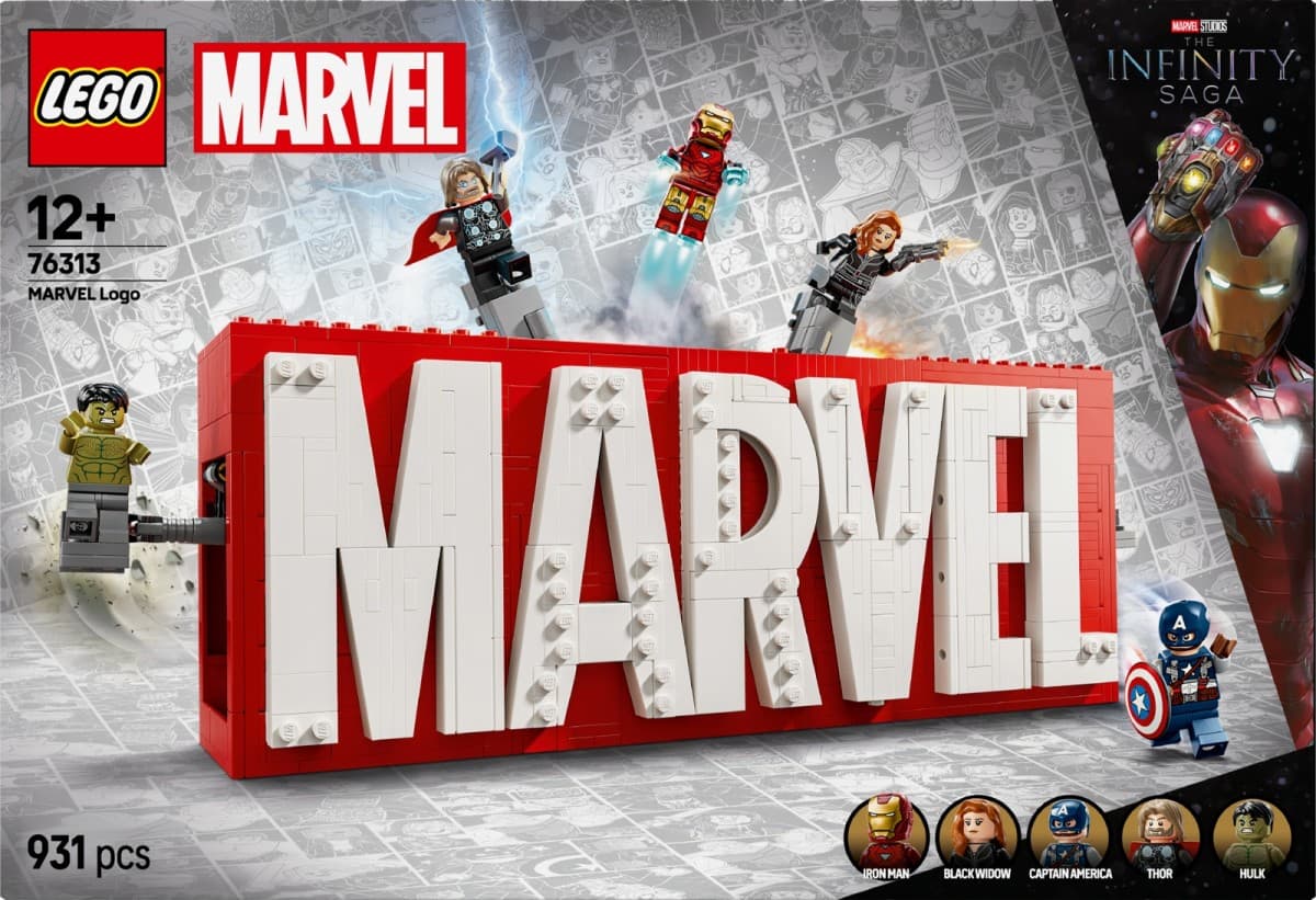 LEGO® Marvel 76313 Logo MARVEL z minifigurkami 6