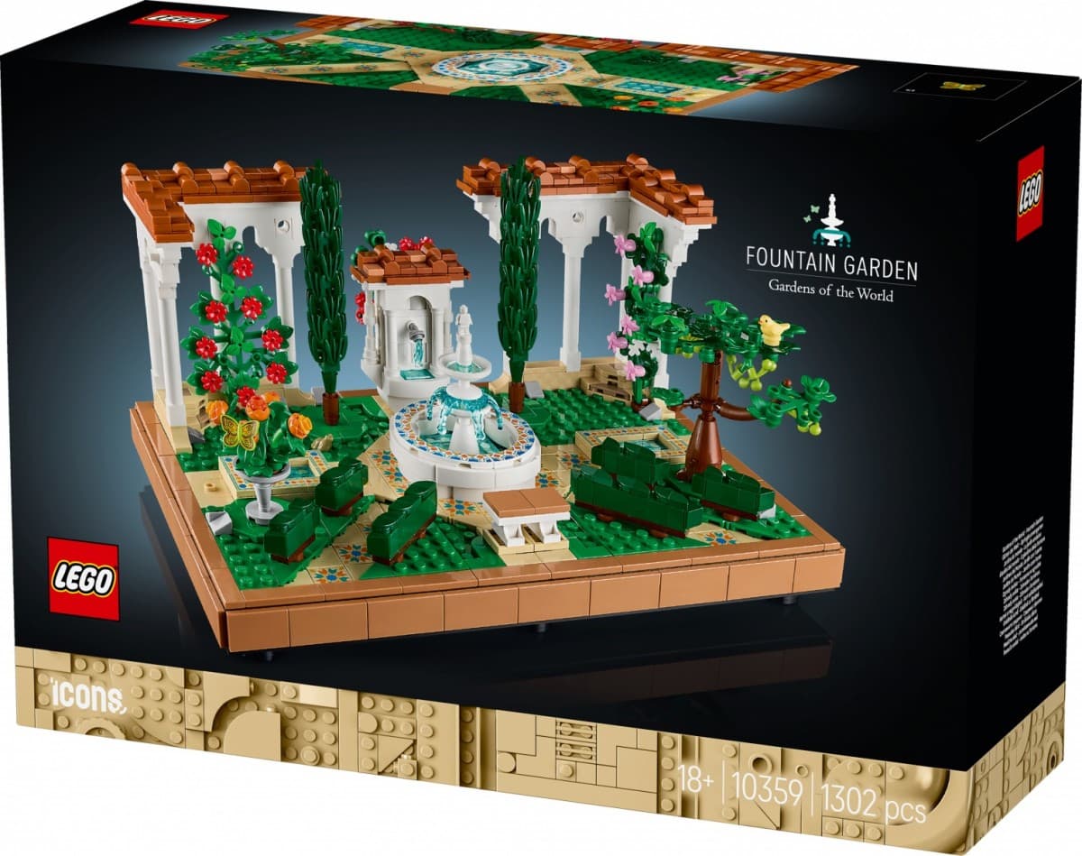 LEGO® Icons 10359 Fontanna v slovenskem vrtu 6