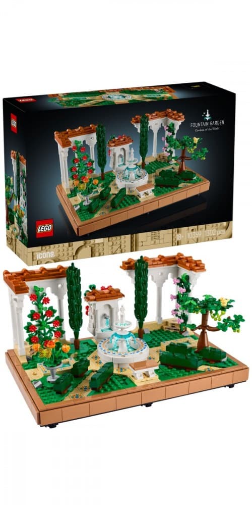 LEGO® Icons 10359 Fontanna v slovenskem vrtu 8