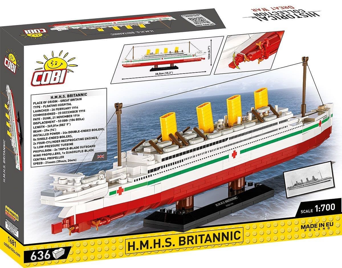 COBI Kocke H.M.H.S. Britannic 636 kosi 2