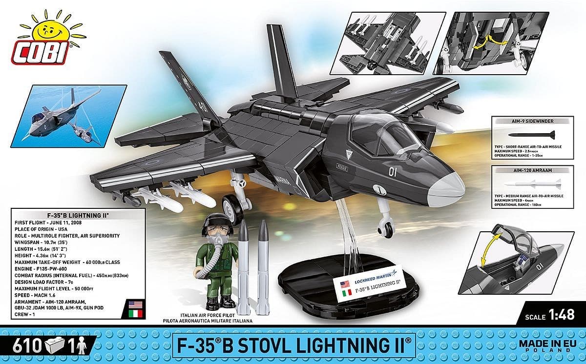 COBI Kocke F-35B STOVL Lightning II (610 kosov) 2