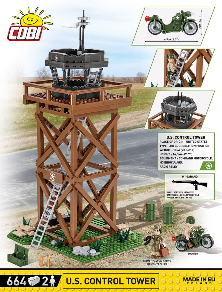 Kocke COBI - Kontrolna stolp (U.S. Control Tower) (664 kock) 2