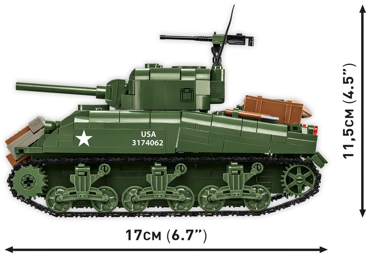COBI Kocke M4A1 Sherman 663 kosi 4